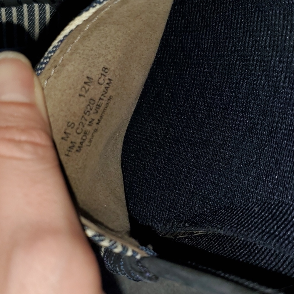Cole Haan Boat Shoes ⛵ white and navy blue striped - Picture 4 of 6